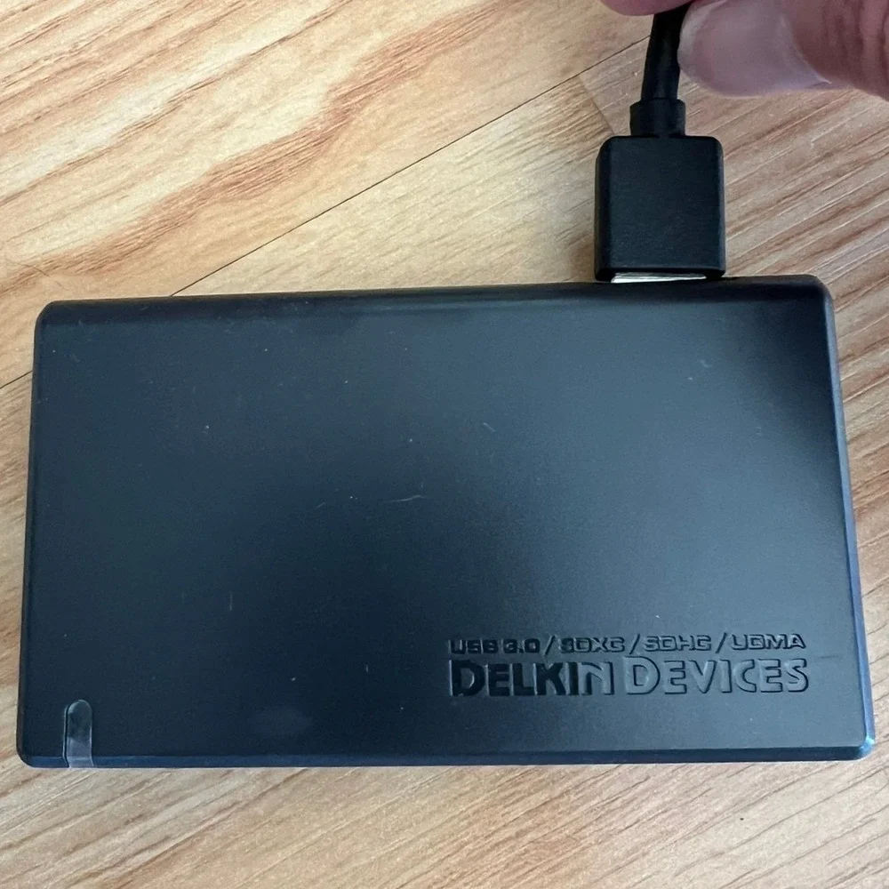 Delkin Devices Multi Card Reader Unisex OS Black Very Good USB 3.0 SD CF xD MS